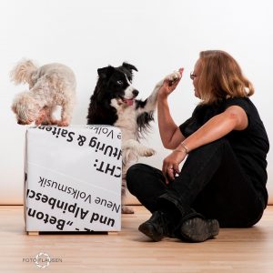 give me five give me five, Karin Immler mit den Hunden