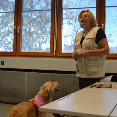 karin immler beim training in der schule
